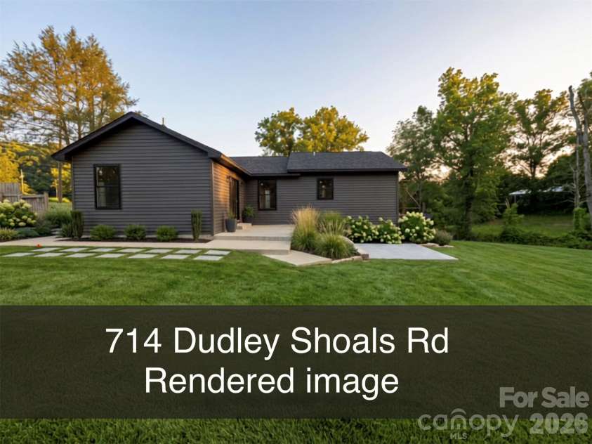 714 Dudley Shoals Road, Granite Falls, NC 28630.  MLS# CAR4390788, YatesRealty ID 37891. Rendering