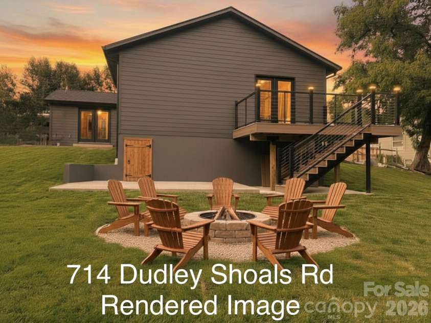 714 Dudley Shoals Road, Granite Falls, NC 28630.  MLS# CAR4390788, YatesRealty ID 37891. Rendering