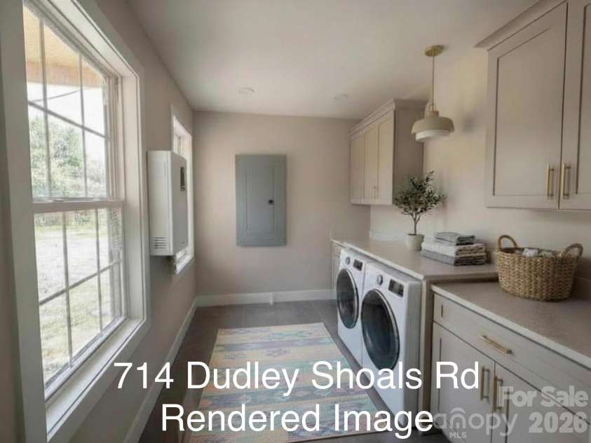 714 Dudley Shoals Road, Granite Falls, NC 28630.  MLS# CAR4390788, YatesRealty ID 37891. Rendering of Laundry Room