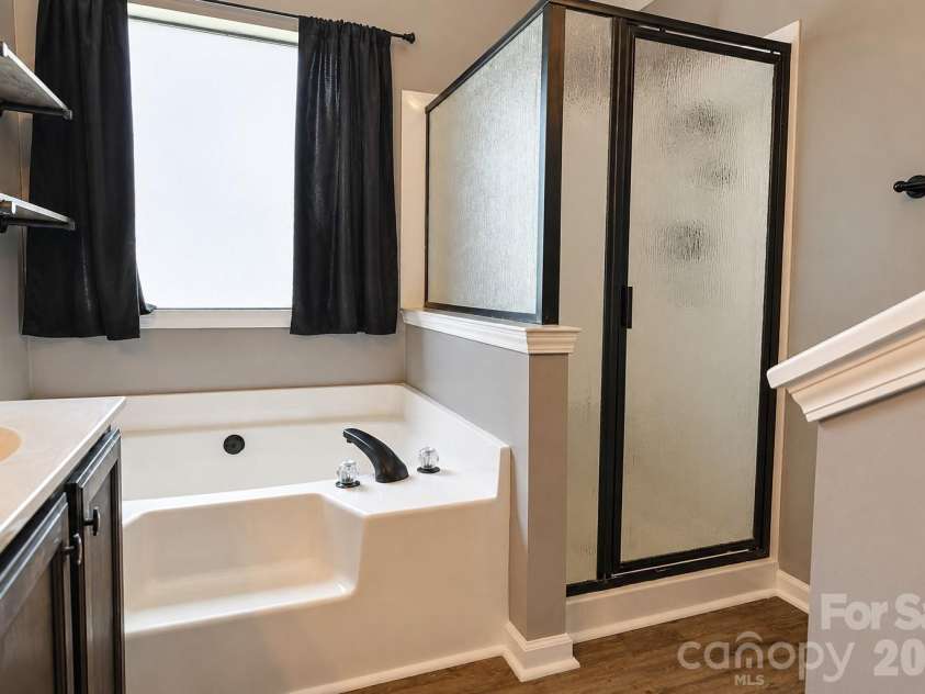 2855 Eagle View Place, Concord, NC 28027.  MLS# CAR4399165, YatesRealty ID 37899. Primary Bathroom 2/3