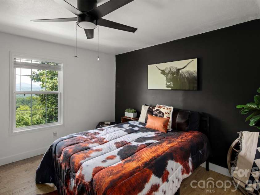 354 Boulder View Drive, Flat Rock, NC 28731.  MLS# CAR4403258, YatesRealty ID 37905. 2nd floor bedroom with views