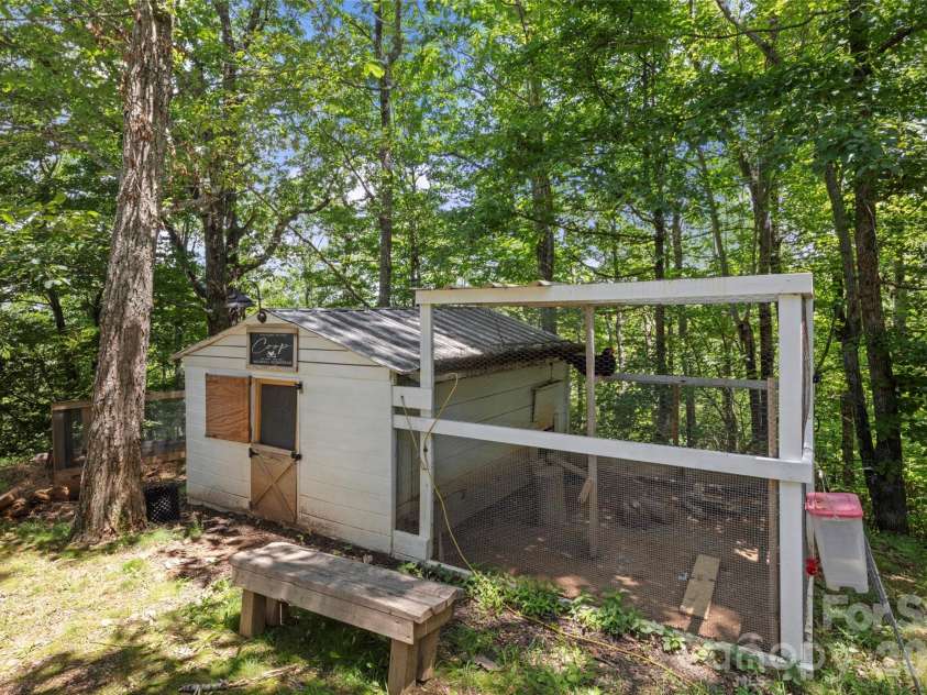 354 Boulder View Drive, Flat Rock, NC 28731.  MLS# CAR4403258, YatesRealty ID 37905. Bring your chickens!