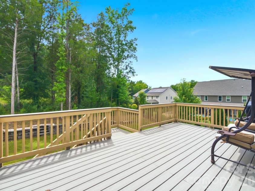 4383 Deerpark Court, Harrisburg, NC 28075.  MLS# CAR4401797, YatesRealty ID 37927. Trex Deck