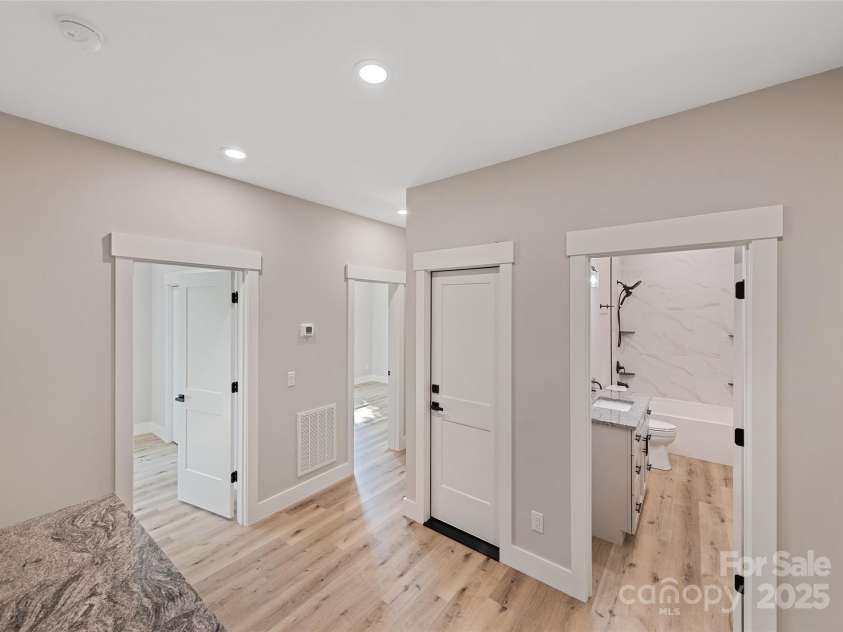 148 Amblers Knoll Road, Weaverville, NC 28787.  MLS# CAR4253906, YatesRealty ID 3793. Hallway Basement