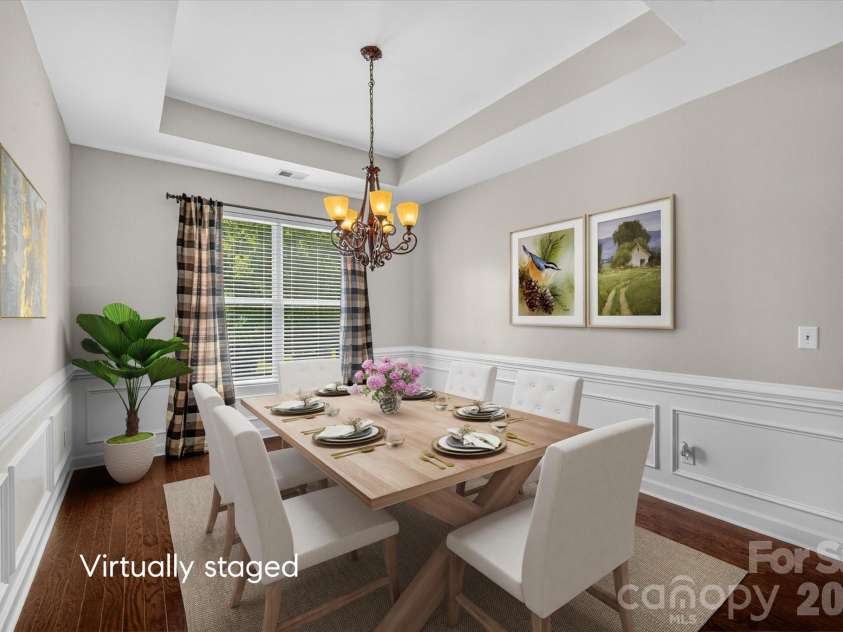 1030 Kaiser Way, Fort Mill, SC 29715.  MLS# CAR4397966, YatesRealty ID 37936. Dining Room Virtually Staged