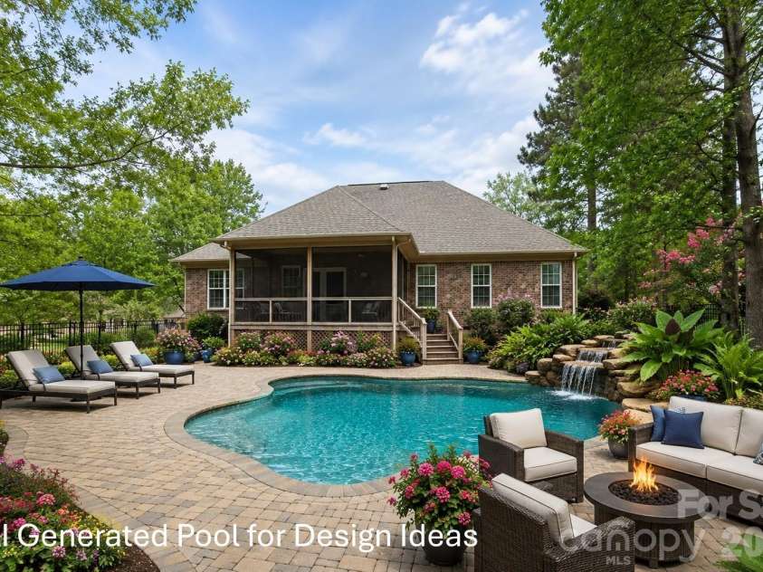 147 Honeysuckle Creek Loop, Mooresville, NC 28117.  MLS# CAR4368793, YatesRealty ID 37940. Create your own private backyard Oasis!