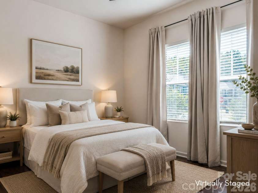 1261 Jenna Lynn Court, Lowell, NC 28098.  MLS# CAR4387224, YatesRealty ID 37941. Virtually Staged Bedroom