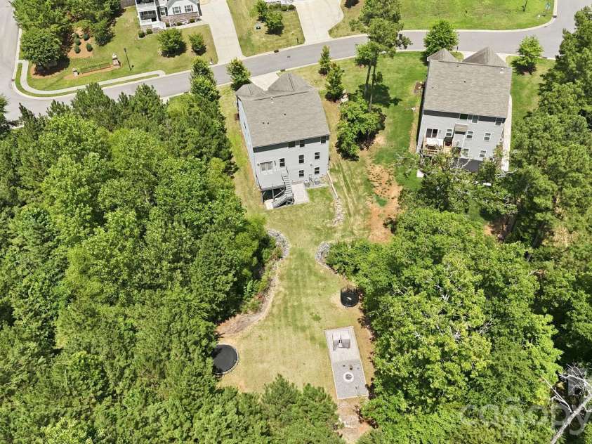 4870 Summerside Drive, Clover, SC 29710.  MLS# CAR4394846, YatesRealty ID 37943. Aerial of backyard