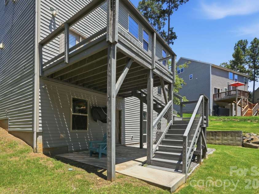 4870 Summerside Drive, Clover, SC 29710.  MLS# CAR4394846, YatesRealty ID 37943. Covered area under deck