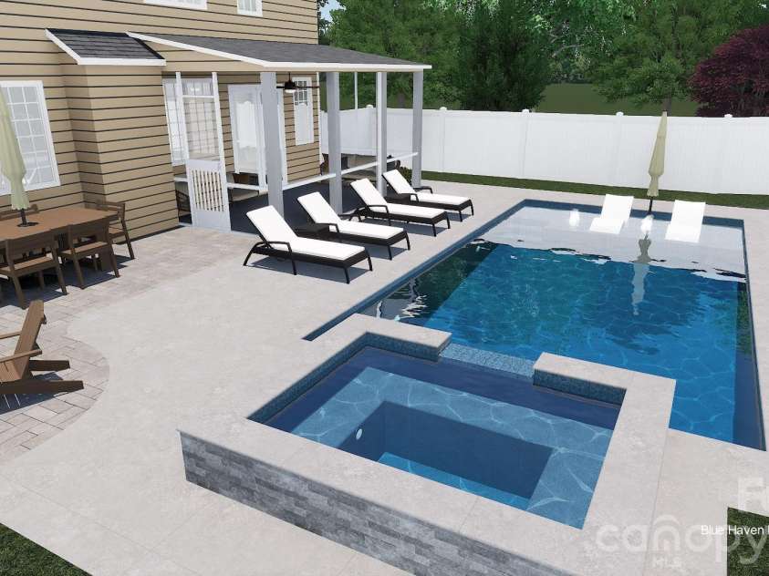2409 Napa Terrace, Lake Wylie, SC 29710.  MLS# CAR4403646, YatesRealty ID 37954. Proposed pool design