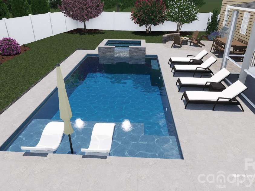 2409 Napa Terrace, Lake Wylie, SC 29710.  MLS# CAR4403646, YatesRealty ID 37954. Proposed pool design