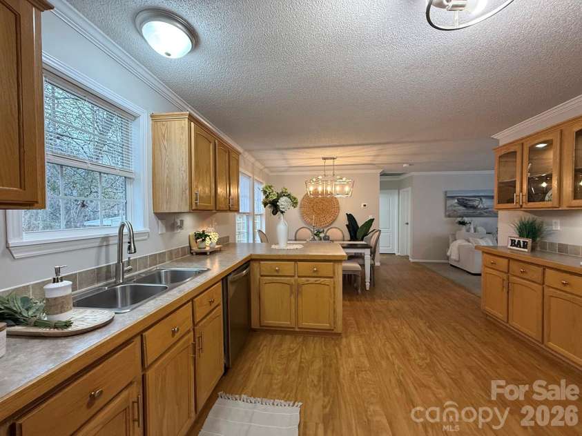 5739 Pug Lane, Iron Station, NC 28080.  MLS# CAR4327014, YatesRealty ID 3797. Huge Kitchen!