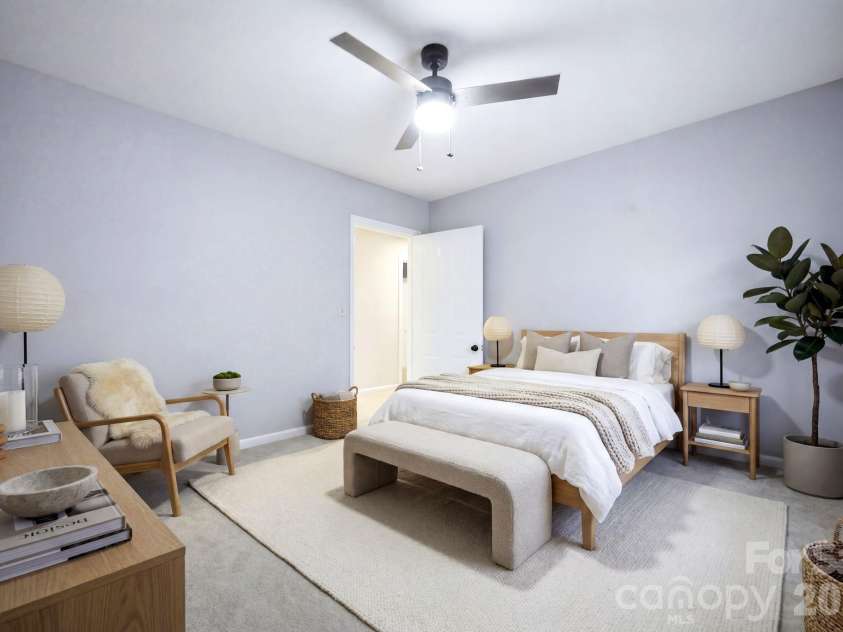 3616 Linden Berry Lane, Charlotte, NC 28269.  MLS# CAR4398496, YatesRealty ID 37983. Virtually staged Secondary Bedroom