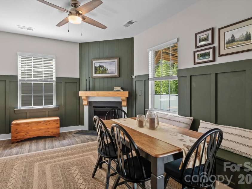 174 Cherry Birch Street, Mooresville, NC 28117.  MLS# CAR4398817, YatesRealty ID 37984. Dining Area with custom seating/storage