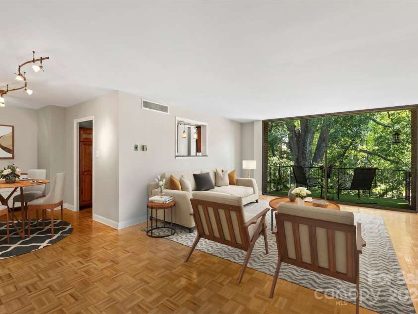 1300 Queens Road, Charlotte, NC 28207.  MLS# CAR4300258, YatesRealty ID 3800. Virtually staged for inspiration 