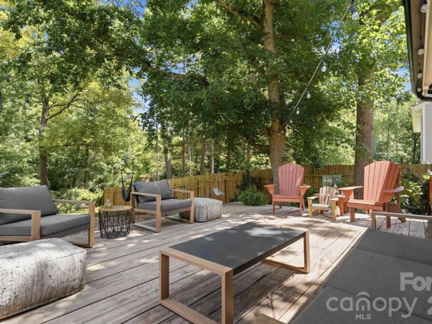 7112 Walterboro Road, Charlotte, NC 28227.  MLS# CAR4403762, YatesRealty ID 38005. Backyard Deck with Stunning Views