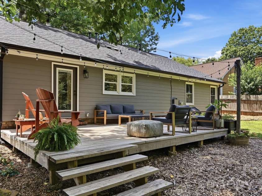 7112 Walterboro Road, Charlotte, NC 28227.  MLS# CAR4403762, YatesRealty ID 38005. Backyard Deck with Stunning Views