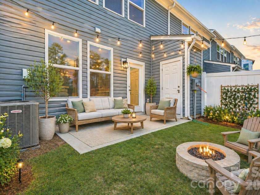 7563 Ethora Way, Charlotte, NC 28216.  MLS# CAR4394778, YatesRealty ID 38027. Backyard & Patio - Digital Representation.