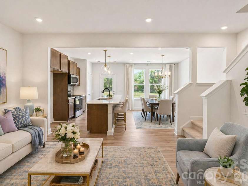 7563 Ethora Way, Charlotte, NC 28216.  MLS# CAR4394778, YatesRealty ID 38027. Living Room - Digital Representation.