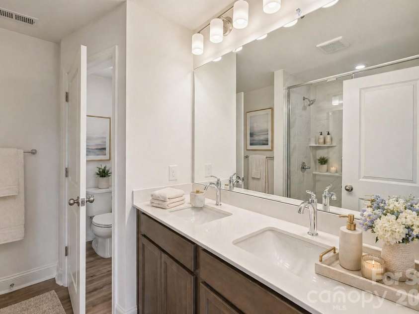 7563 Ethora Way, Charlotte, NC 28216.  MLS# CAR4394778, YatesRealty ID 38027. Owner's Bath - Digital Representation.