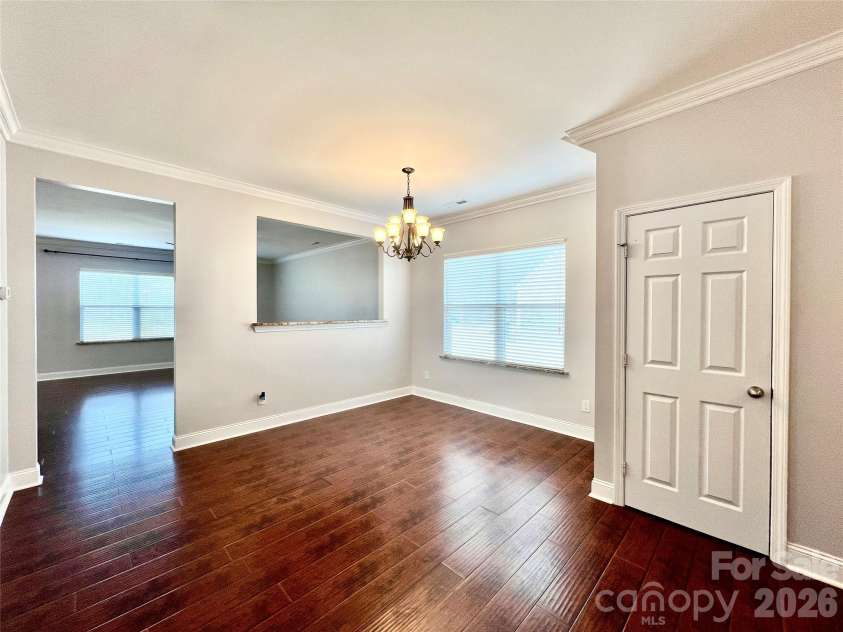 2021 Blue Stream Lane, Indian Trail, NC 28079.  MLS# CAR4379925, YatesRealty ID 38034. Dining area, Large Coat / Storage Closet