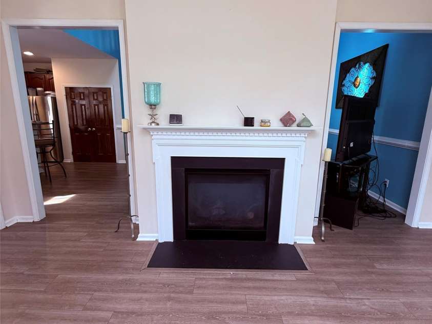 11620 Foggy Bank Lane, Charlotte, NC 28214.  MLS# CAR4204252, YatesRealty ID 3807. Double sided fireplace