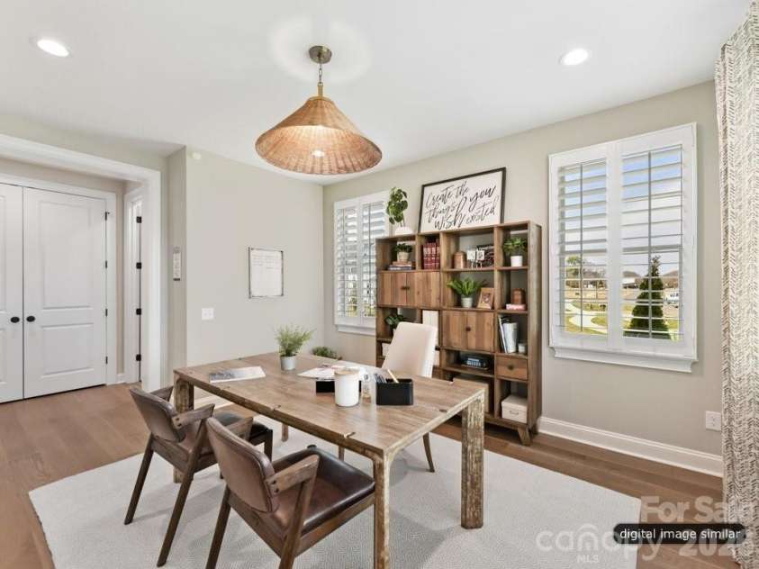 6535 Cashion Road, Huntersville, NC 28036.  MLS# CAR4405241, YatesRealty ID 38071. The Downstairs Study