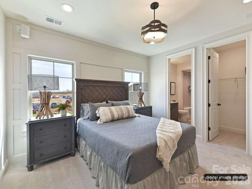 6535 Cashion Road, Huntersville, NC 28036.  MLS# CAR4405241, YatesRealty ID 38071. Upstairs Bedroom Example