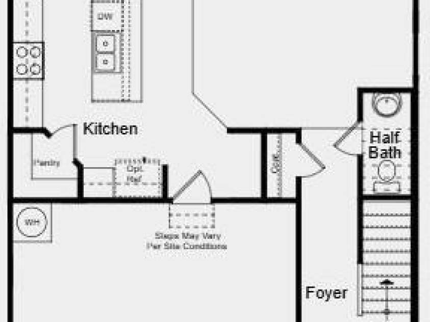 300 Fincastle Glen Road, Shelby, NC 28152.  MLS# CAR4396471, YatesRealty ID 38074. First Floor Plan - Additional Highlights Include: transom window at primary bath and extended laminate flooring to great room