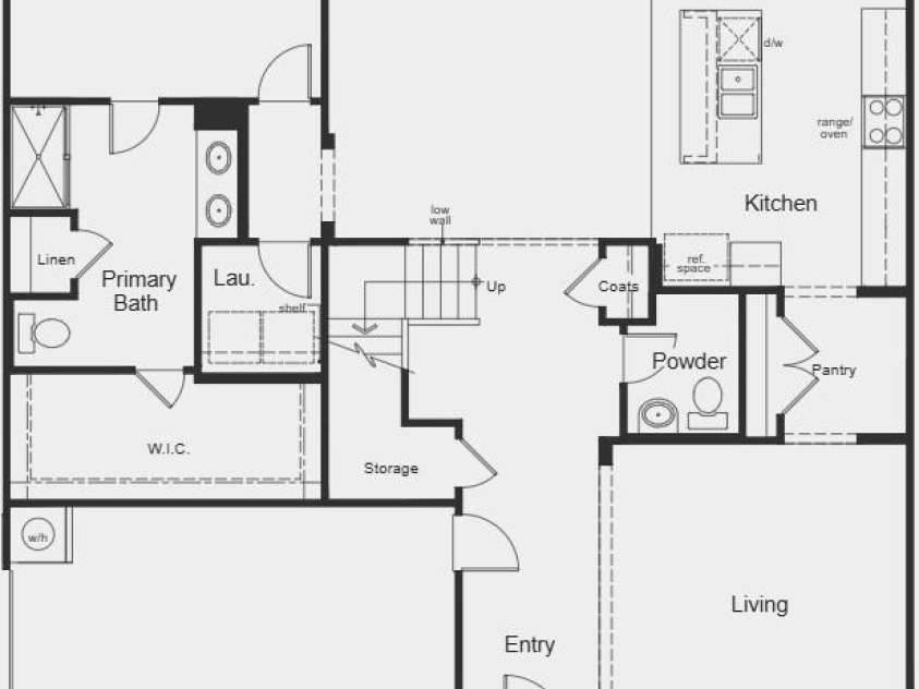 305 BARNSTABLE Drive, Monroe, NC 28110.  MLS# CAR4399134, YatesRealty ID 38086. Base Floor Plan Level 1