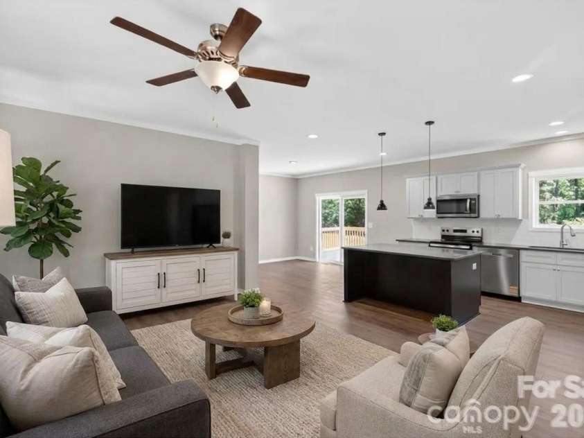 159 Evenfall Lane, Columbus, NC 28722.  MLS# CAR4405102, YatesRealty ID 38098. LR virtually staged