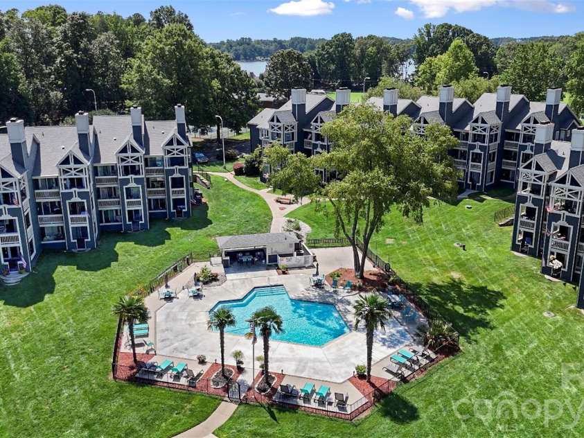 2135 Regatta Lane, Denver, NC 28037.  MLS# CAR4416821, YatesRealty ID 3812. Ariel Of pool