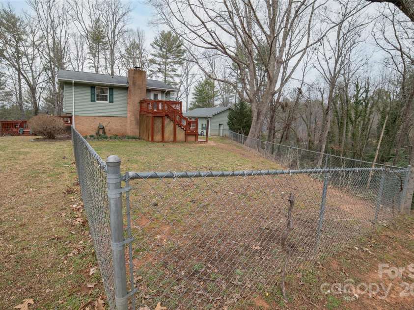 3154 Frank Whisnant Road, Morganton, NC 28655.  MLS# CAR4227309, YatesRealty ID 3813. Side View & Pet Play Area