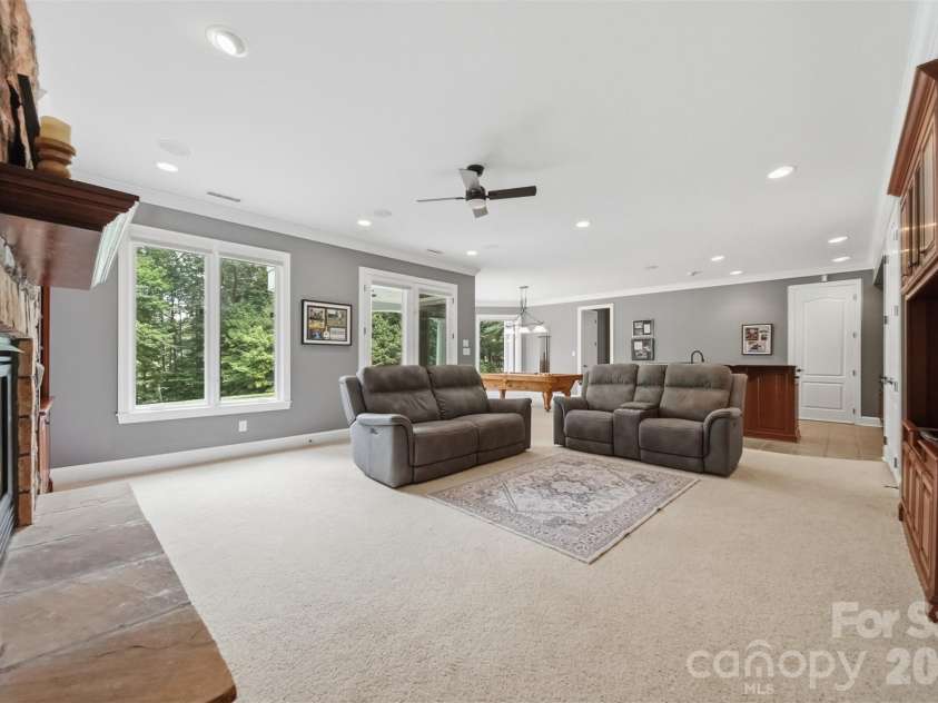 3745 Pinecrest Drive, Hickory, NC 28601.  MLS# CAR4403164, YatesRealty ID 38139. Basement Den