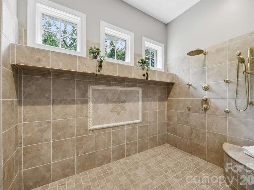 3745 Pinecrest Drive, Hickory, NC 28601.  MLS# CAR4403164, YatesRealty ID 38139. Master Tile shower