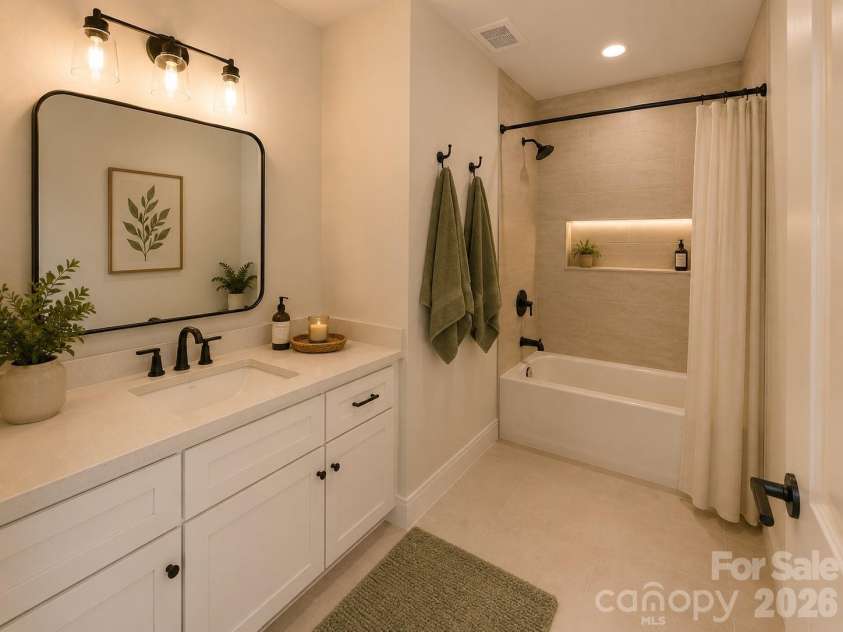 548 Carolyn Lane, Charlotte, NC 28213.  MLS# CAR4405325, YatesRealty ID 38148. Virtually Staged