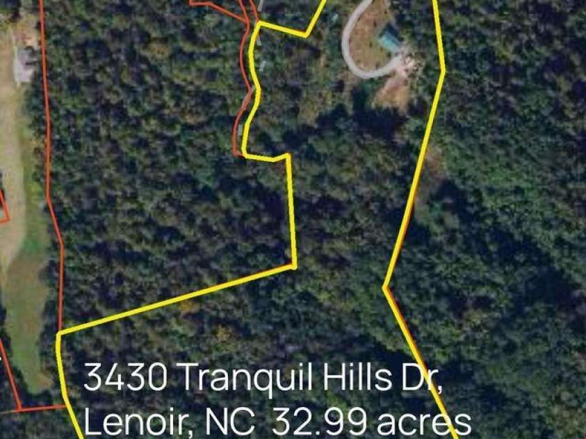 3430 Tranquil Hills Drive, Lenoir, NC 28645.  MLS# CAR4402608, YatesRealty ID 38174. Approximate Property Lot Lines