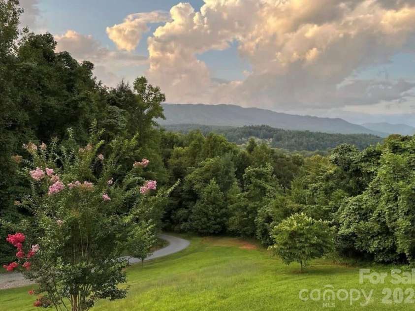 3430 Tranquil Hills Drive, Lenoir, NC 28645.  MLS# CAR4402608, YatesRealty ID 38174. Pink and Purple Crape Myrtle Overlooking Happy Valley