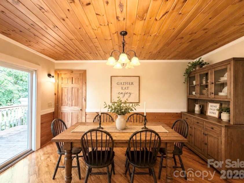 3430 Tranquil Hills Drive, Lenoir, NC 28645.  MLS# CAR4402608, YatesRealty ID 38174. Virtually Staged Dining Room