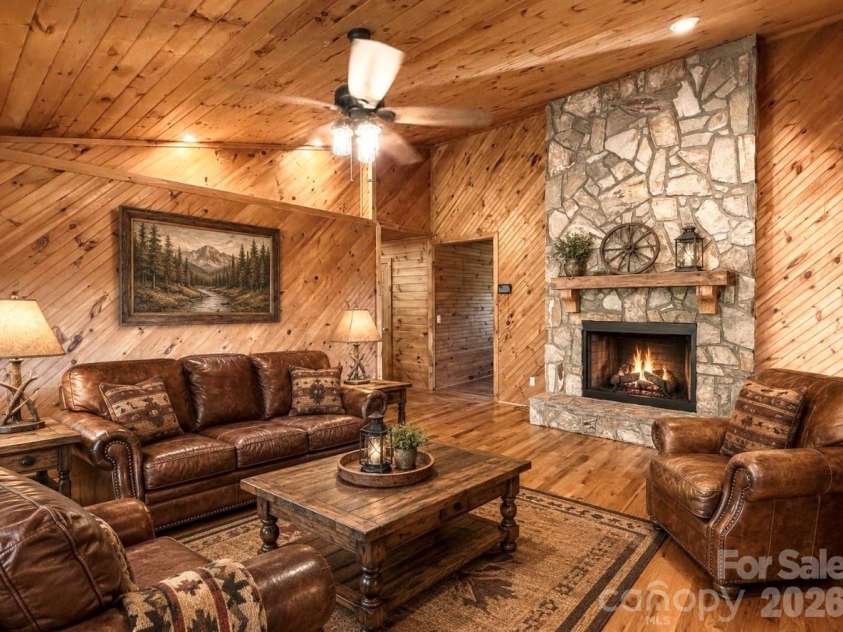 3430 Tranquil Hills Drive, Lenoir, NC 28645.  MLS# CAR4402608, YatesRealty ID 38174. Virtually Staged Living Room