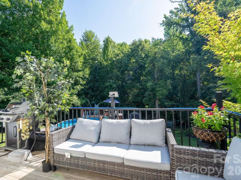 106 Quarry Way, Salisbury, NC 28146.  MLS# CAR4405112, YatesRealty ID 38177. Back deck for entertaining and natures views