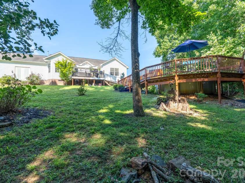 106 Quarry Way, Salisbury, NC 28146.  MLS# CAR4405112, YatesRealty ID 38177. Back yard view