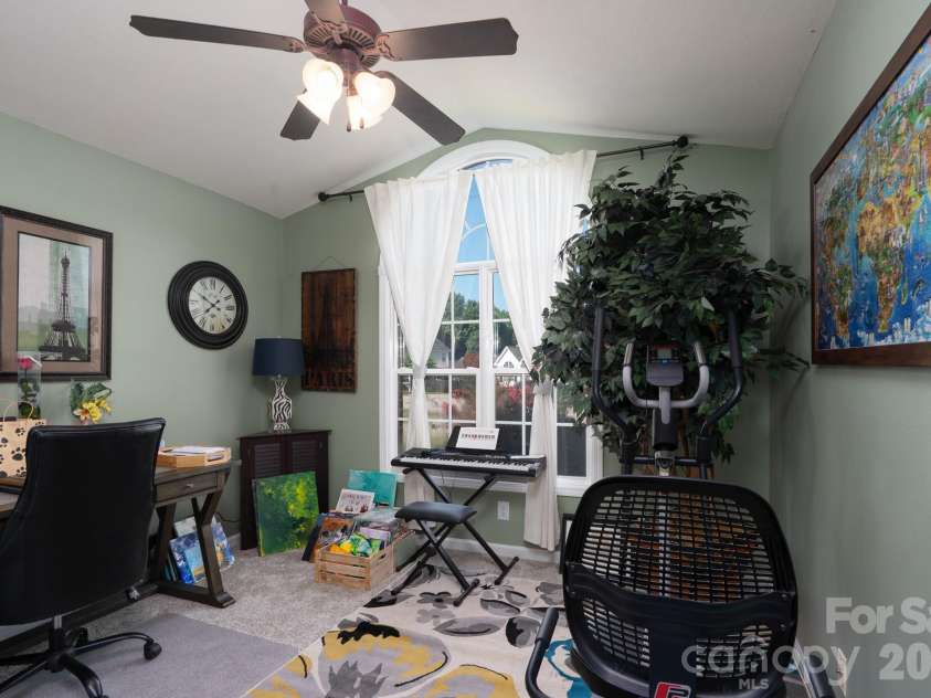106 Quarry Way, Salisbury, NC 28146.  MLS# CAR4405112, YatesRealty ID 38177. Bedroom with arch window beautiful natural light.