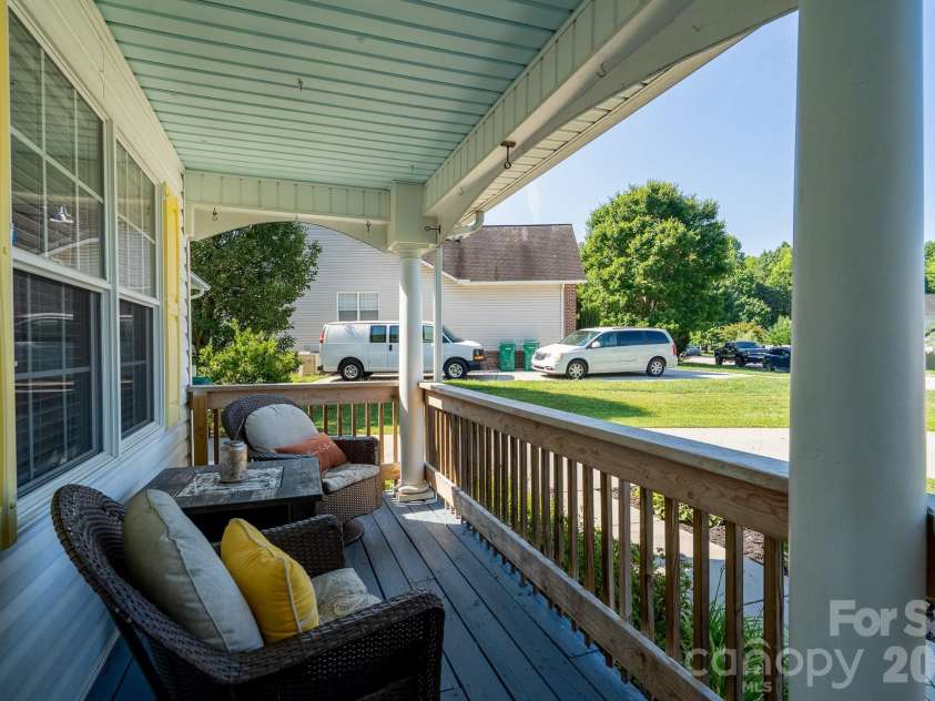 106 Quarry Way, Salisbury, NC 28146.  MLS# CAR4405112, YatesRealty ID 38177. Front porch sitting area