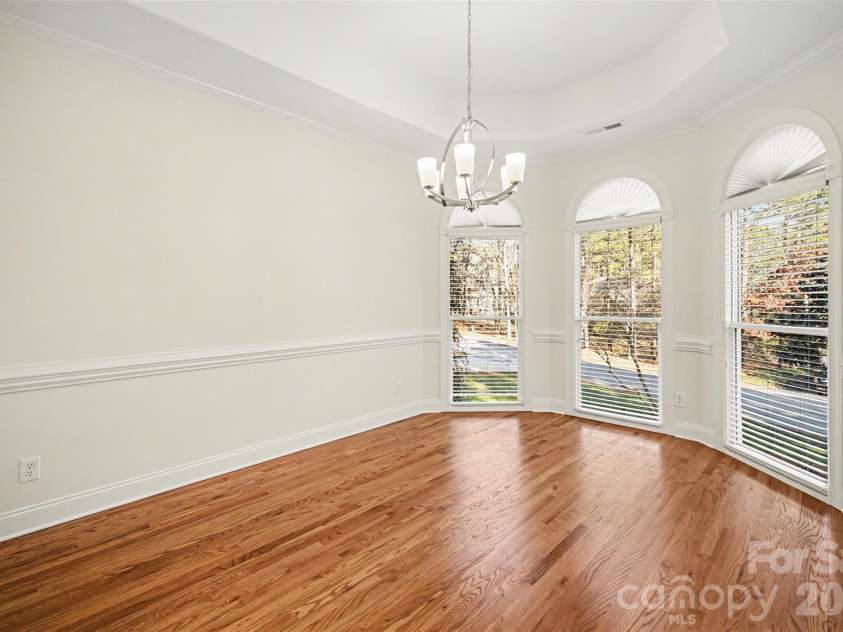 3837 Granite Street, Terrell, NC 28682.  MLS# CAR4334408, YatesRealty ID 3820. Gorgeous formal dining room...look at those floor to ceiling windows!