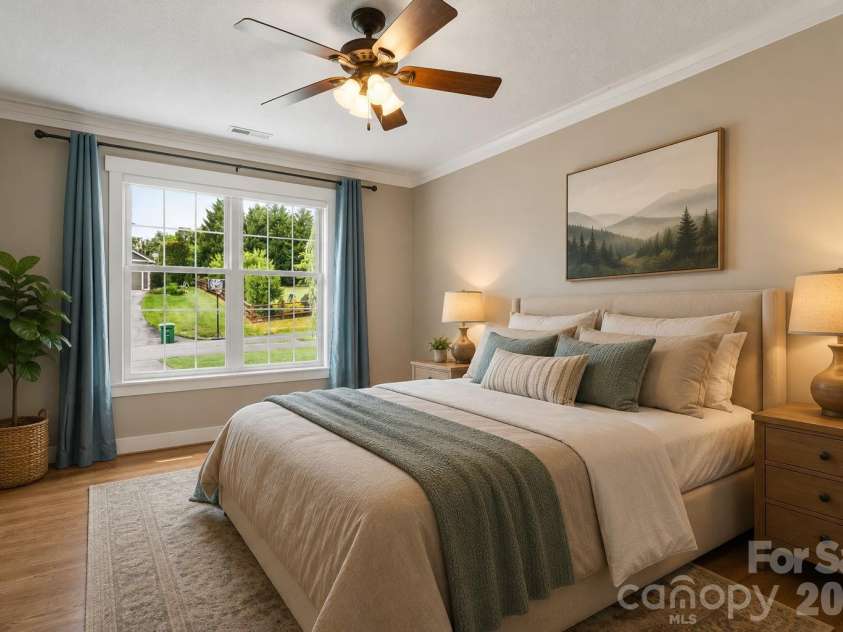 36 Copper Mill Court, Candler, NC 28715.  MLS# CAR4396335, YatesRealty ID 38225. Virtually Staged Bedroom 3