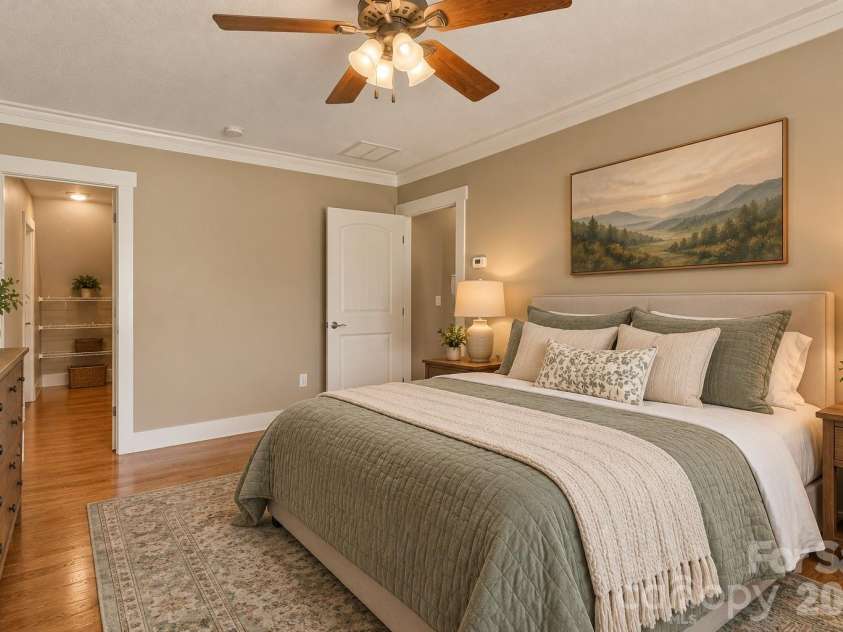 36 Copper Mill Court, Candler, NC 28715.  MLS# CAR4396335, YatesRealty ID 38225. Virtually Staged Bedroom 3