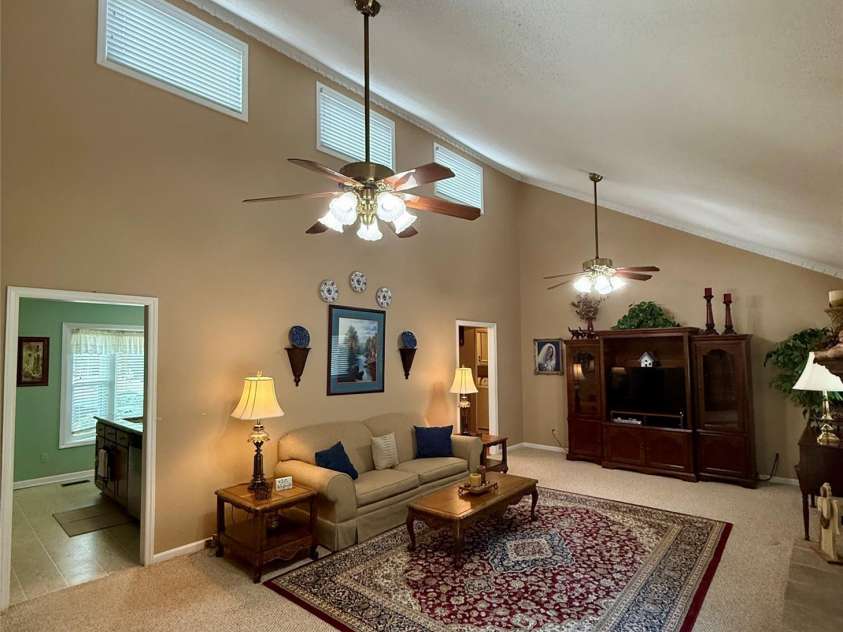 1100 Jennifer Lane, Cherryville, NC 28021.  MLS# CAR4400646, YatesRealty ID 38227. Living Rm w Vaulted Ceiling