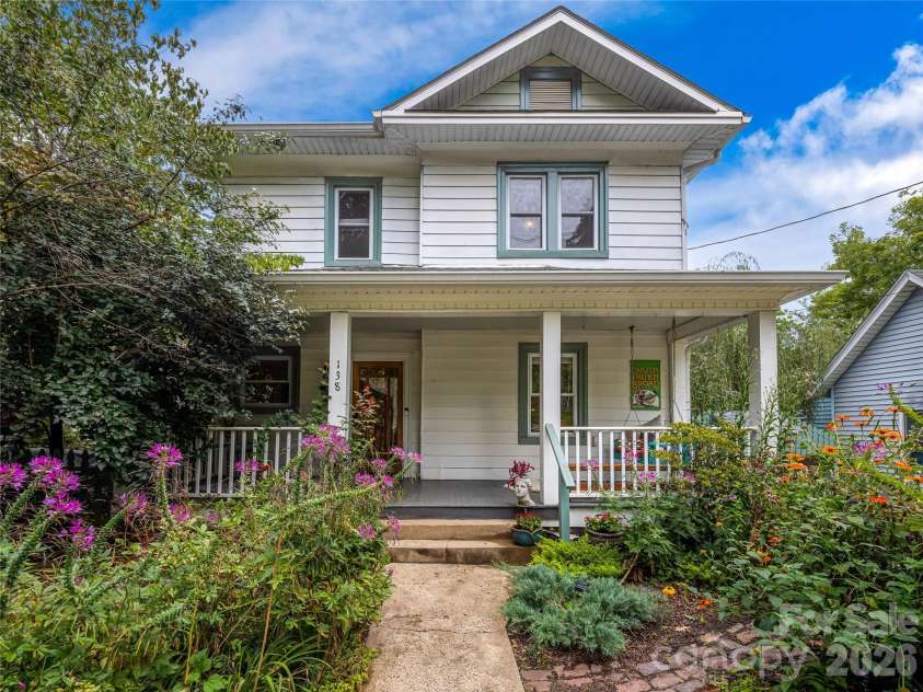 138 French Broad Avenue, Asheville, NC 28801.  MLS# CAR4301394, YatesRealty ID 3823. Victorian garden