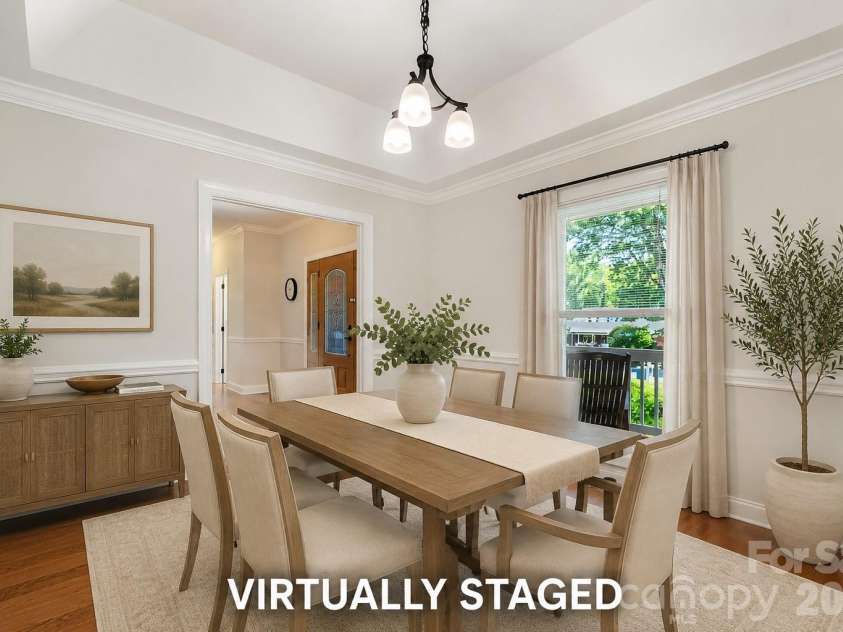 10846 Tyler Brook Lane, Mint Hill, NC 28227.  MLS# CAR4392416, YatesRealty ID 38253. Virtually Staged Dining Room